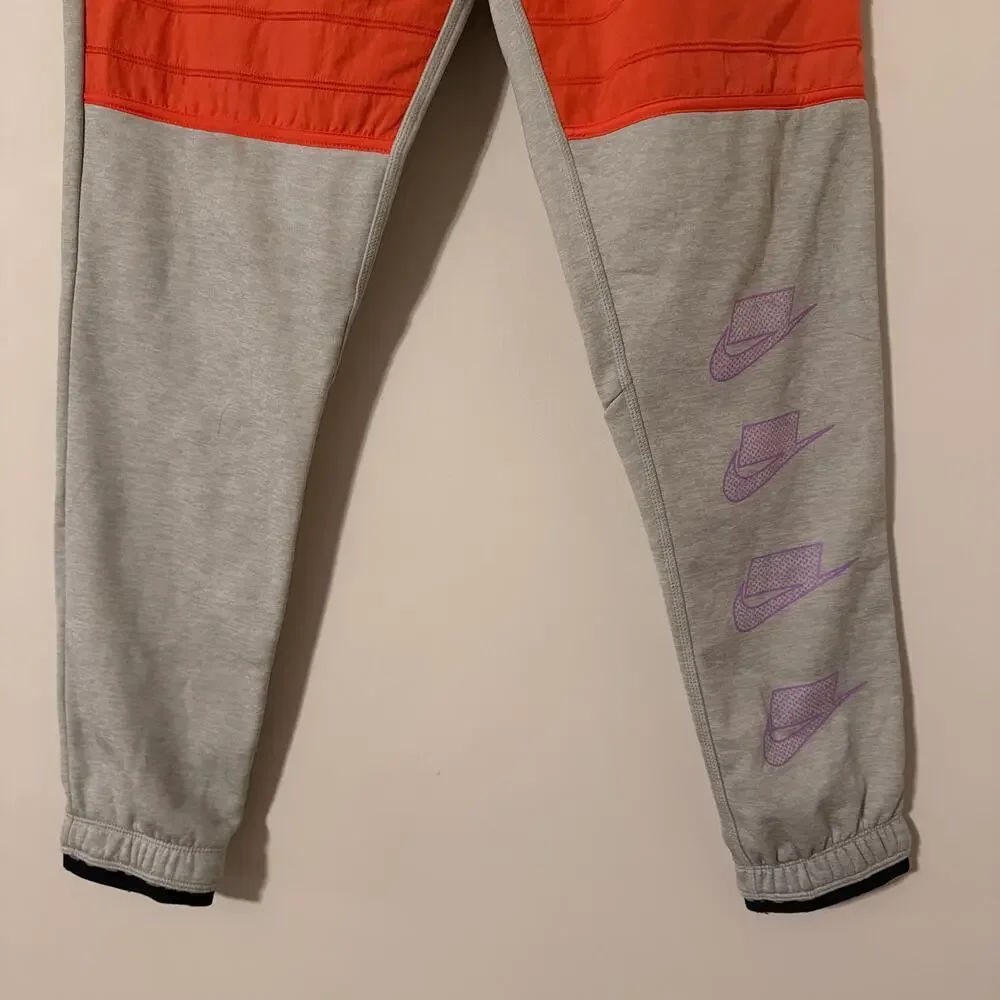 Nike‎ Therma Men's Training Pants Retro Orange Yellow Gray Colorway Size Small